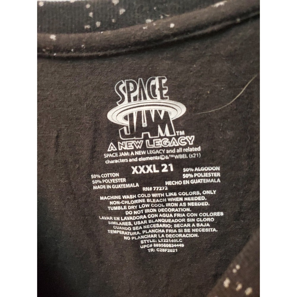 Womens Space Jam Lola Tune Squad T-Shirt Size 3XL Black - Picture 2 of 4
